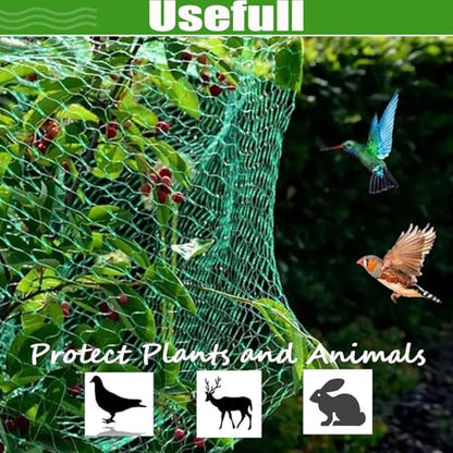 Bird Netting for Garden Protection Bird Fence Plant Netting Garden Garden Netting Mesh for Chicken Coop Deer Squirrels Poultry Protect Fruit Trees Vegetable 13x16.5ft
