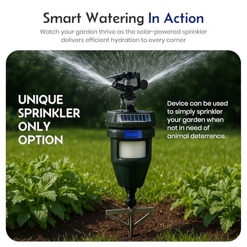 Motion Activated Sprinklers for Yard - Cat & Deer Repellent Devices, Raccoon & Dog Deterrent, Skunk & Cat Repellent for Yard, Scarecrows for Outside, Yard Maintenance Must Haves (2 Pack) - size: 1 Count (Pack of 2)