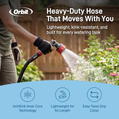 Orbit Pro ExoJacket Heavy Duty Water Hose, 100 ft x 5/8 in - 22130 - size: 100 Ft, style: Pro ExoJacket