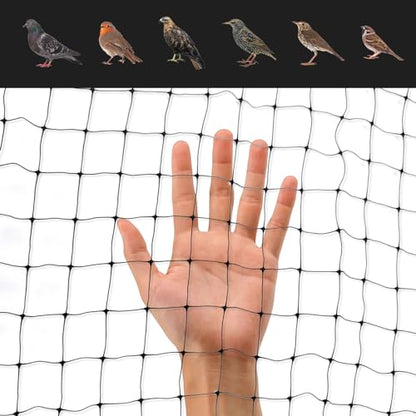 Black Bird Netting for Garden Balcony, Deer Fence Pigeon Net 7 x 100 Ft