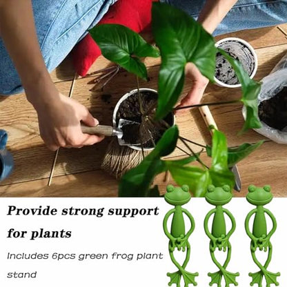 6pcs Frog Plant Stand Holder Plant Propagation Buddy for Indoor Accessories