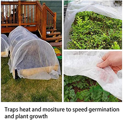 Alpurple Winter Plant Covers Freeze Protection -Warm Rectangle Plant Protection Cover, Frost Cloth Blanket Protecting Fruit Tree Potted Plants from Freezing Animals Eating (13 x 6.5 Feet) - color: 13 x 6.5 Feet