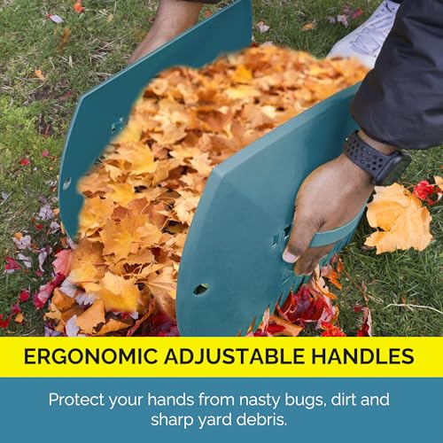 GardenHOME Leaf Picker Upper, Leaf Scoops Hand Rakes, Leaf Grabber Claws - style: blue