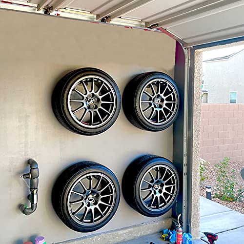 Wallmaster Heavy Duty Garage Tires Hooks Wall Mounted Tool Hanger Organizer - size: 4 Pack