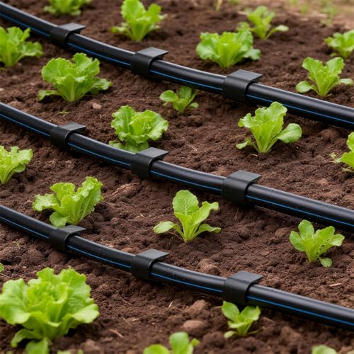 35 Pieces 1/2 Inch Drip Irrigation Hold Down Anchor Stakes, 4.5-Inch Plastic 1/2'' Heavy-Duty Tubing Holder Stakes for 1/2'' Irrigation Tubing Garden Vegetable Flower Beds Drip Supplies - size: 1/2" Stake-35P