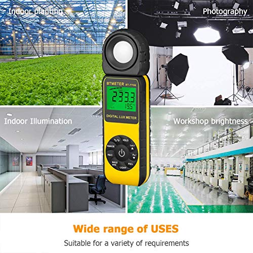 BTMETER Digital Illuminance Light Meter, Handheld Luxmeter 881E Photometer - color: BT-881E (0.01~300,000 Lux/FC)