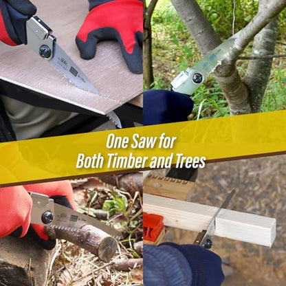 SUIZAN Folding Hand Saw 4.7" Versatile for Wood - Japanese Pruning saws - size: 4.7 Inch (120mm), style: 4.7 Inch (120mm) Folding Saw Versatile for Wood