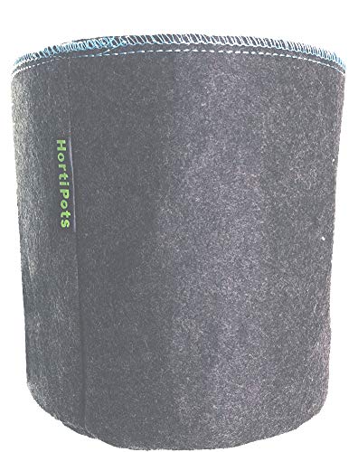 HORTIPOTS Fabric Pots 2 Gallon Non So Floppy Air Pruning Non Woven Black Gray Grow Bags (Pack of 6) - size: 2GAL-Pack of 6