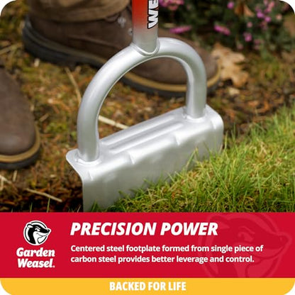 Garden Weasel Edger-Chopper - Long Handle | Garden Beds, Patios, Trenches, Sidewalks, Driveways, and More | Lawn and Landscaping Tool, T Grip, Sod Cutter | 91714 - style: 1 piece