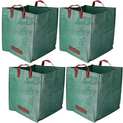 Reusable Garden Waste Bags (4 Pack) Large 125L Self-Standing Yard Bags - color: 4 Pack