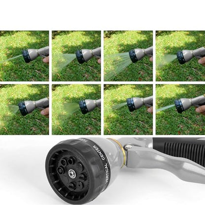 STYDDI PRO Heavy Duty Garden Hose Nozzle, Metal Water Hose Sprayer Nozzle - color: Gray