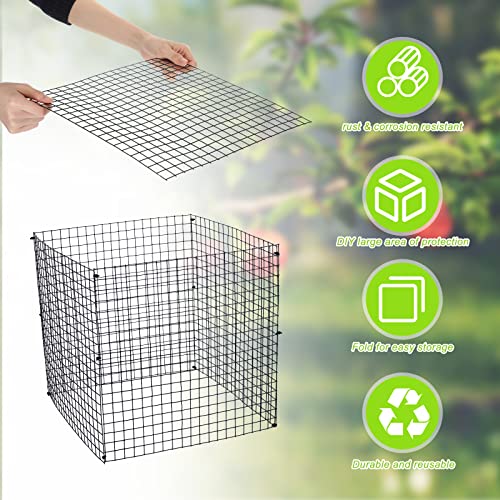 Zubebe 20 Pack Plant Protectors from Animals, Plant Cages, 12 x 12 Inch - size: 12 x 12 Inch