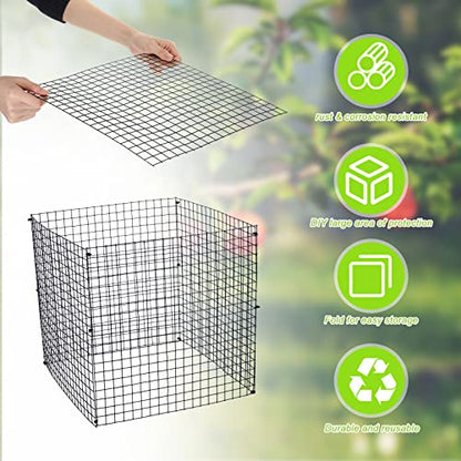 Zubebe 20 Pack Plant Protectors from Animals, Plant Cages, 12 x 12 Inch - size: 12 x 12 Inch