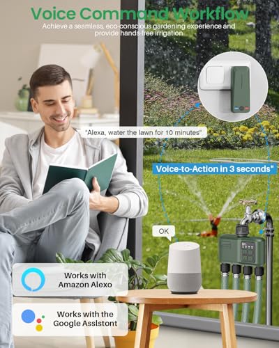 WiFi Water Timer 4 Zone for Garden Hose - size: 4 Outlet