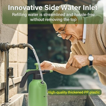 0.5 Gallon Hand Pump Sprayer with 2 Adjustable Nozzle