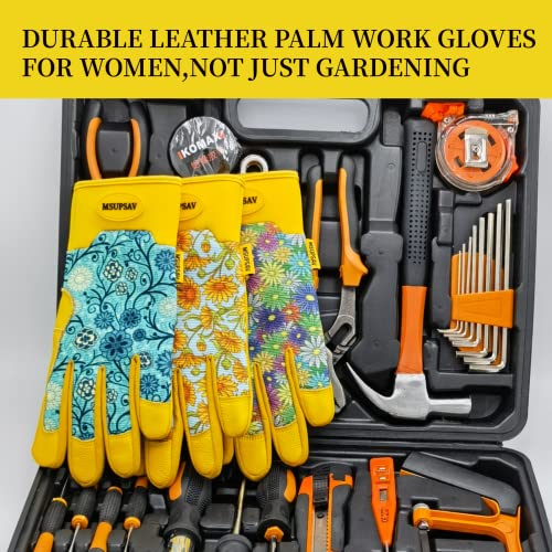Cute Pattern Gardening Gloves,Thornproof Garden Glove,Gardener Gift - color: 1 Pair Per Pack-daisy, size: Small