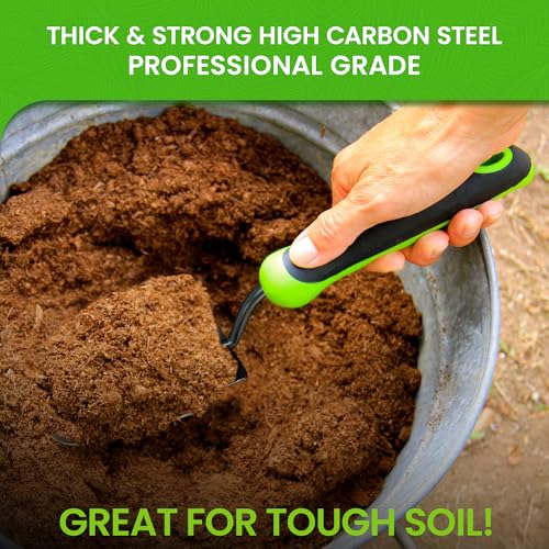 Garden Guru Heavy Duty Garden Trowel Hand Shovel for Gardening – Strong Carbon Steel - Rust Resistant – Ergonomic Grip – Perfect Trowel Garden Tool for Soil Digging Planting Transplanting Weeding - size: 1 Pack