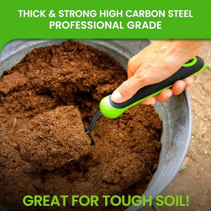 Garden Guru Heavy Duty Garden Trowel Hand Shovel for Gardening – Strong Carbon Steel - Rust Resistant – Ergonomic Grip – Perfect Trowel Garden Tool for Soil Digging Planting Transplanting Weeding - size: 1 Pack