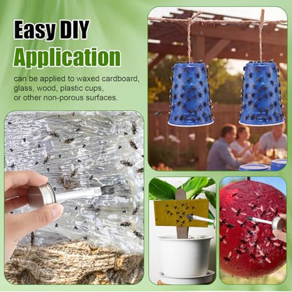 1 Pack Sticky Coating Insect Trap with Brush, Tree Barrier,16 Oz - size: 16 oz