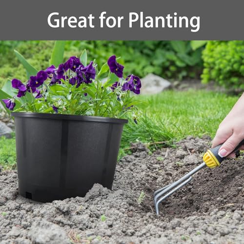 Plant Nursery Pot 10-Pack 5 Gallon Short Plastic Garden Planter Pots Flower Seedling Injection Molded Container Seed Starting Pot Set for Indoor Outdoor Plants Seedlings Vegetables Black - size: Short 5 Gallon