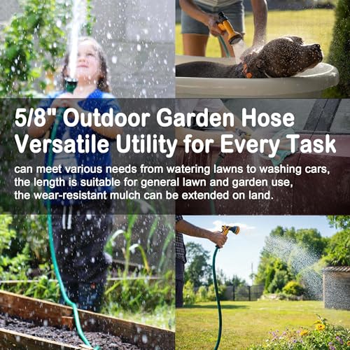Orgrimmar 100FT PVC Garden Hose with 5/8 Inch Outside Diameter - size: 100FT