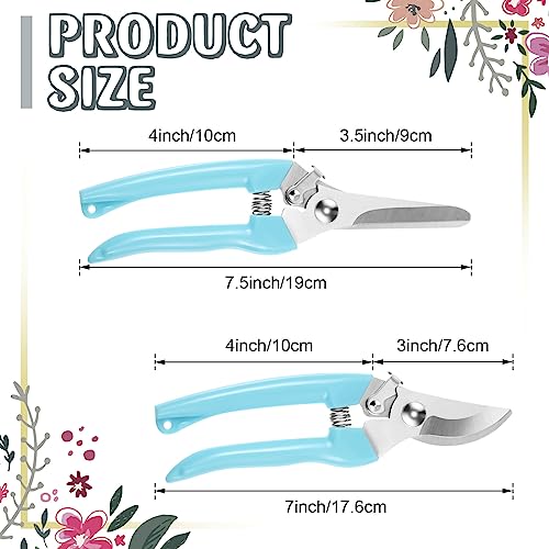 Amylove 24 Pcs Garden Flower Shears Pruning Scissors Valentine Heavy Duty Plant Scissor Garden Clippers Hand Bypass Pruner for Gardening Plants Hedge Tree Cutting Miniature Bonsai Modeling(Multicolor) - style: Multicolor