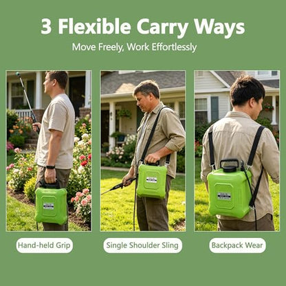 Battery Powered Sprayer 2 Gallon Electric Garden Sprayer for Plants & Weeds