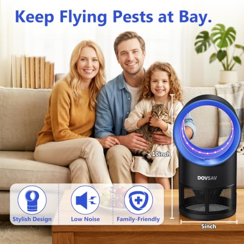 Fruit Fly Traps for Indoors, Blue Gnat Trap Indoor with Suction & Timer - color: Blue