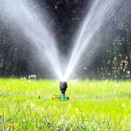 360° Rotating Sprinkler - High Pressure, High/Low Angle for Lawn Garden