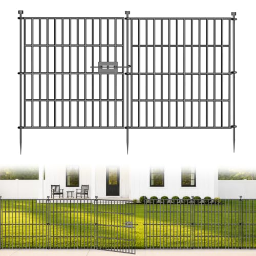 No Dig Garden Fence Outdoor for Yard, 24in (H) x 20ft(L) - size: 24 in(H) X 20 ft(L)