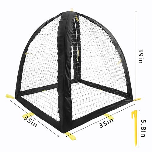 Large Pest Guard Cover-35 x35 x 39 Inch Pest Guard Tent with Stakes-Garden Plants Cloche Tent for Protect Plants Vegetables Fruits Shrubs from Squirrel Bird Eating (L) - color: L