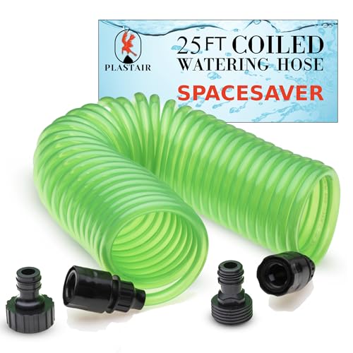SpaceSaver Garden Hose, 3/8-in x 25-ft, Transparent Green - color: Green
