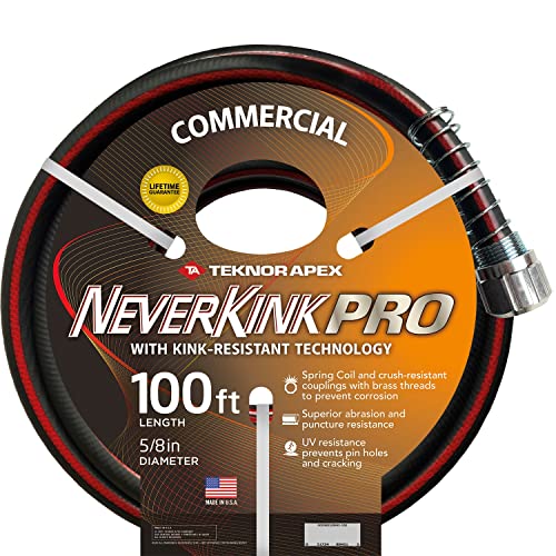 Neverkink Pro 5/8" x 100' Commercial Duty Durable Kink Free Garden Hose - size: 5/8" x 100', style: Neverkink Pro