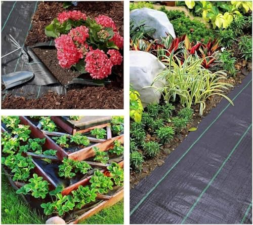 Weed Barrier Fabric Heavy Duty Landscape Fabric 2.8ft X 50ft - size: 2.8X50FT