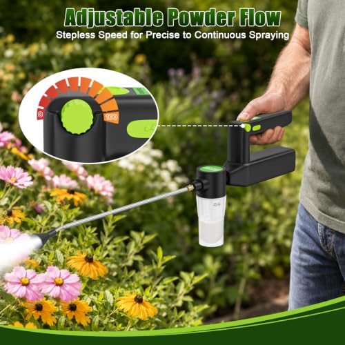 Dinftin Electric Diatomaceous Earth Duster, Rechargeable Mini Powder Duster