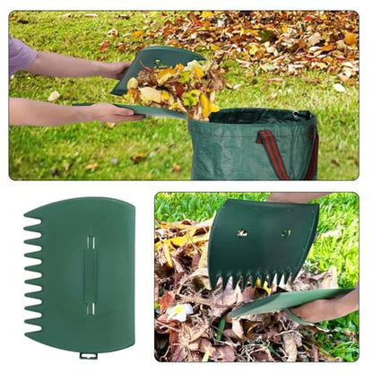 2pcs Leaf Scoops Hand Rakes,Leaf Grabber for Picking Up Yard Leaves Lawn,Garbage,Grass Clippings,Lightweight & Efficient Leaves Picker,Garden Shovel Tool Leaf-Claw Collector
