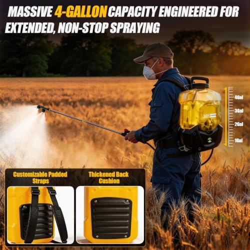 Battery Powered Backpack Sprayer for DEWALT 20V Max Battery
