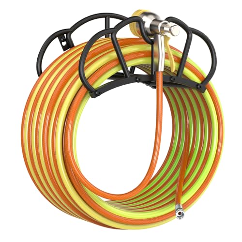 Qatsrin Garden Hose Holder Wall Mount, Super Stable Hose Hanger, 1 Pack