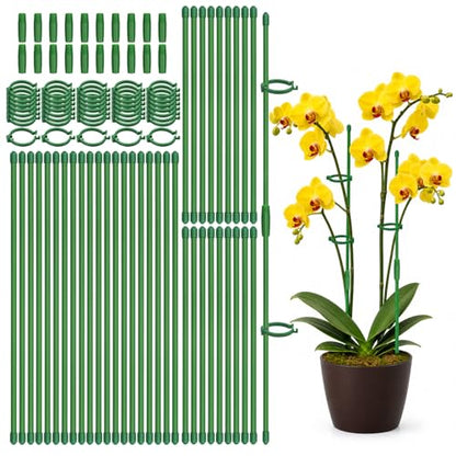 40 Pcs Plant Support Stakes, Indoor Plant Stakes Adjustable Length - size: 20pcs 12inch+20pcs 16inch