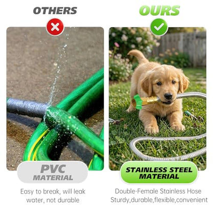 Short Garden Hose 2 ft, Female to Female Connector, Water Hose for Reel - size: 2FT