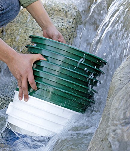 SE 9-Piece Patented 13.25-Inch Wide Stackable Sifting Pan Set for Gold Prospecting with Stainless Steel Mesh - GP2-9 SET - size: 9 Pieces, style: Pans