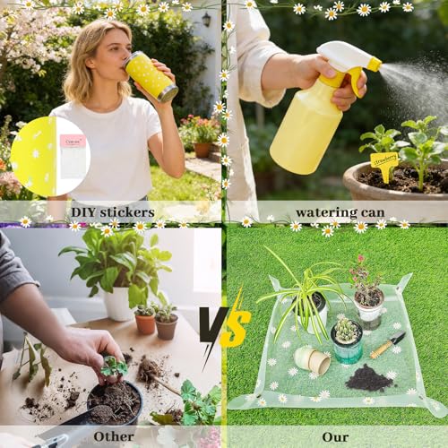 Women Gardening Gifts,19 PCS Daisy Garden Tool Set Kit,Gardening Tools Set