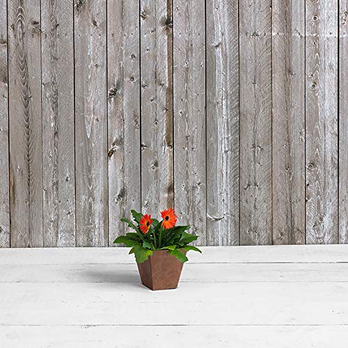Novelty Artstone 35069 Ella Square Planter, Rust 6" - color: Rust, size: 6"