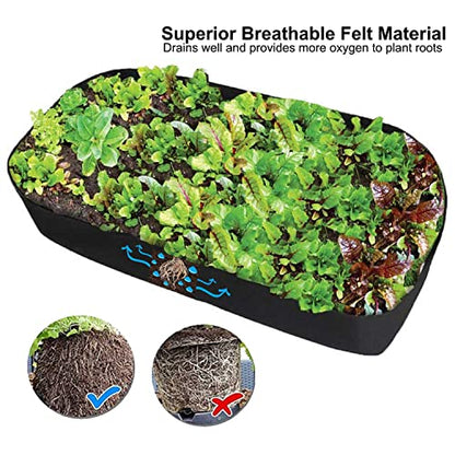 Feitore Fabric Raised Garden Bed, 2ft x 4ft Garden Grow Bags