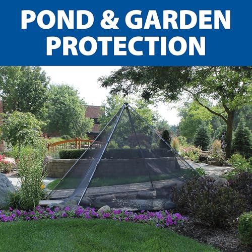 The Pond Guy PondShelter Cover Net 11' x 16' for Outdoor Koi & Fish Ponds