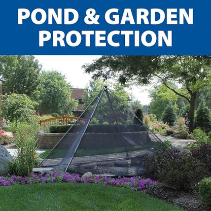 The Pond Guy PondShelter Cover Net 11' x 16' for Outdoor Koi & Fish Ponds