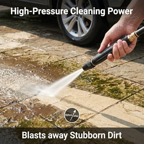 Acssart Power Washer & High Pressure Hose Nozzle - 2026 Upgraded Home Car Wash Water Gun, Garden Hose Pressure Washer Attachment Wand for Watering Plants (1 pc (A)) - color: 1 pc (A)