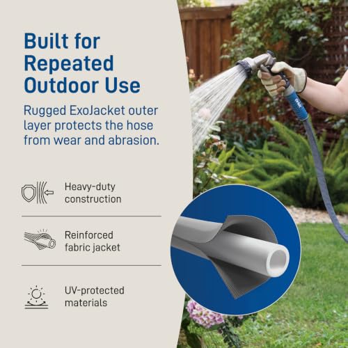 Orbit ExoJacket Fabric Garden Hose, 100 ft x 5/8 in - 33180 - size: 100 Ft, style: ExoJacket
