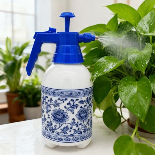 2L Handheld Garden Pump Sprayer Pressure Spray Bottle (2L Blue) - color: 2L Blue