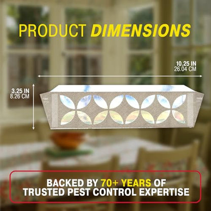 Catchmaster Window Fly Traps Decorative Linen 3 Count + 6 Refills, Gnat and Fruit Fly Strips for Indoor, Disposable Discreet Bug Catcher, Insect Sticky Glue Traps, Adhesive Pest Control for Home - size: 3 Reusable Traps + 6 Refills